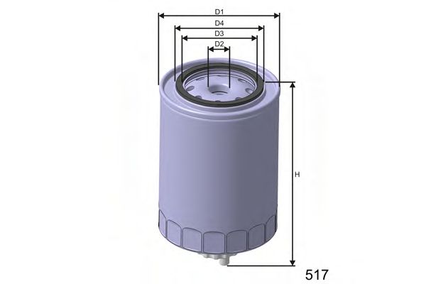 MISFAT - M350 - Топливный фильтр (Система подачи топлива)