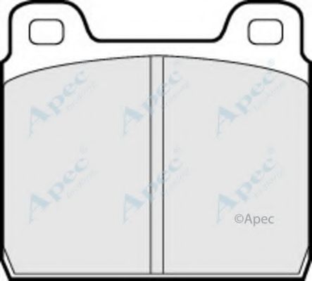 APEC BRAKING - PAD122 - Комплект тормозных колодок, дисковый тормоз (Тормозная система)