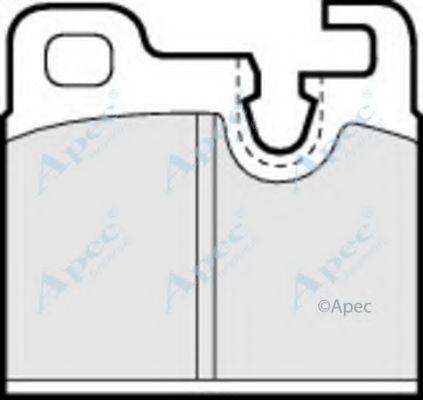 APEC BRAKING - PAD305 - Комплект тормозных колодок, дисковый тормоз (Тормозная система)