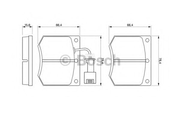 BOSCH - 0 986 467 930 - Комплект тормозных колодок, дисковый тормоз (Тормозная система)