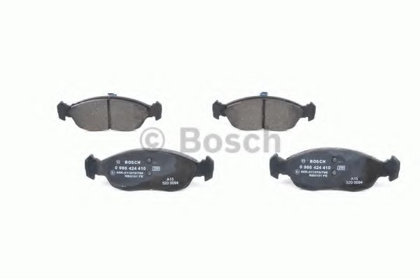 BOSCH - 0 986 424 410 - Комплект тормозных колодок, дисковый тормоз (Тормозная система)