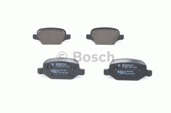 BOSCH - 0 986 424 553 - Комплект тормозных колодок, дисковый тормоз (Тормозная система)