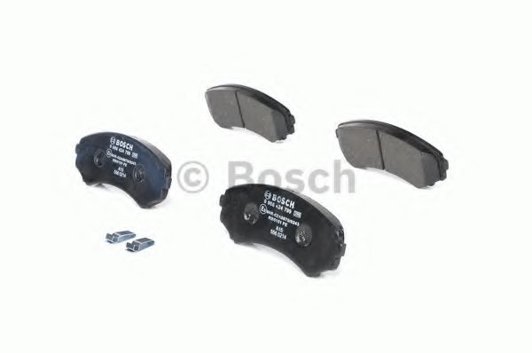 BOSCH - 0 986 424 709 - Комплект тормозных колодок, дисковый тормоз (Тормозная система)