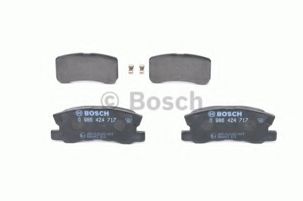 BOSCH - 0 986 424 717 - Комплект тормозных колодок, дисковый тормоз (Тормозная система)