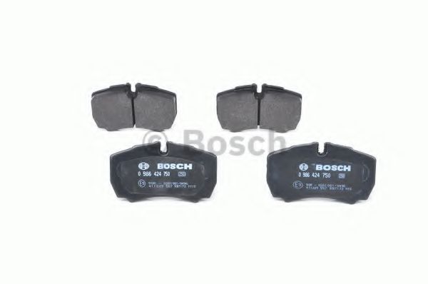 BOSCH - 0 986 424 750 - Комплект тормозных колодок, дисковый тормоз (Тормозная система)