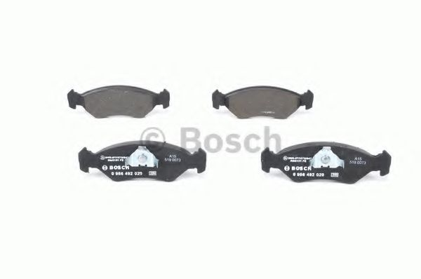 BOSCH - 0 986 492 020 - Комплект тормозных колодок, дисковый тормоз (Тормозная система)