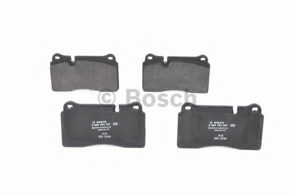 BOSCH - 0 986 494 207 - Комплект тормозных колодок, дисковый тормоз (Тормозная система)