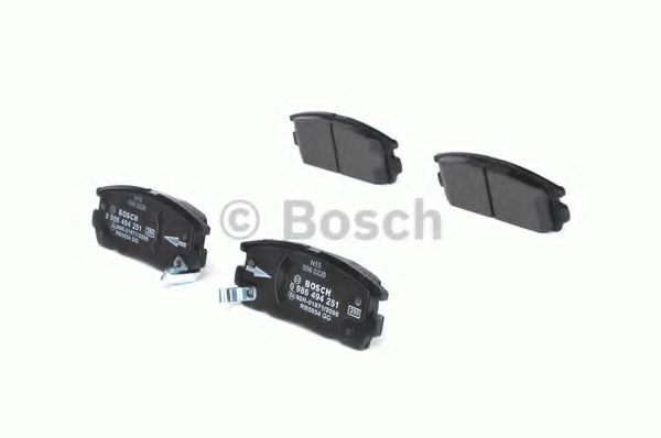 BOSCH - 0 986 494 251 - Комплект тормозных колодок, дисковый тормоз (Тормозная система)