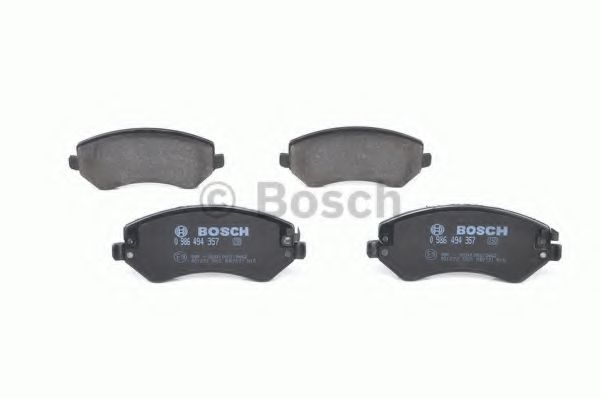 BOSCH - 0 986 494 357 - Комплект тормозных колодок, дисковый тормоз (Тормозная система)