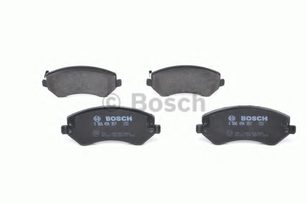 BOSCH - 0 986 494 357 - Комплект тормозных колодок, дисковый тормоз (Тормозная система)