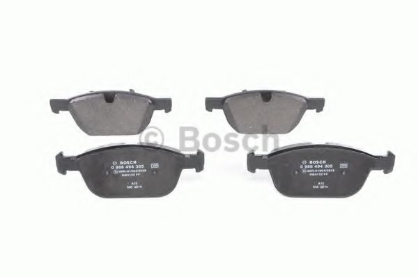 BOSCH - 0 986 494 305 - Комплект тормозных колодок, дисковый тормоз (Тормозная система)