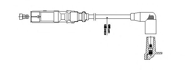 BREMI - 1A32/25 - Провод зажигания (Система зажигания)