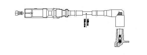 BREMI - 1A32F49 - Провод зажигания (Система зажигания)