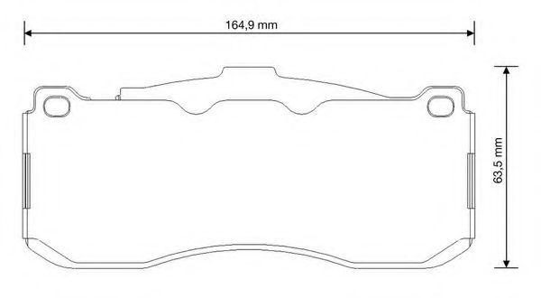 BENDIX - 573294B - Комплект тормозных колодок, дисковый тормоз