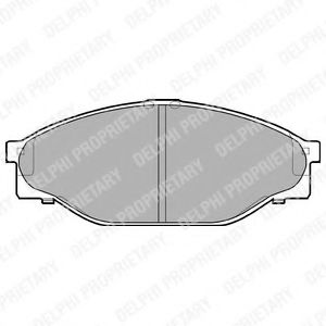 DELPHI - LP950 - Комплект тормозных колодок, дисковый тормоз (Тормозная система)