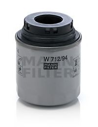 MANN-FILTER - W 712/94 - Масляный фильтр (Смазывание)