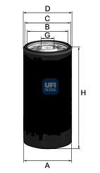 UFI - 23.178.00 - Масляный фильтр (Смазывание)