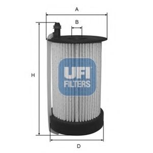 UFI - 26.031.00 - Топливный фильтр (Система подачи топлива)