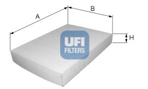 UFI - 53.191.00 - Фильтр, воздух во внутренном пространстве (Отопление / вентиляция)