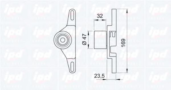IPD - 14-0776 - Натяжной ролик, ремень ГРМ (Ременный привод)
