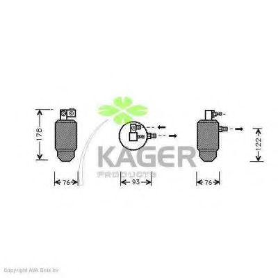 KAGER - 94-5072 - Осушитель, кондиционер