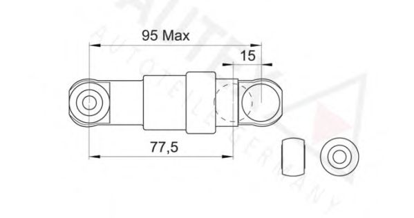 AUTEX - 631481 - Амортизатор, поликлиновой ремень (Ременный привод)