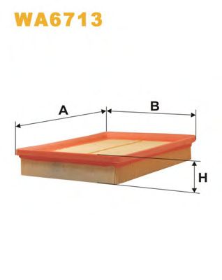 WIX FILTERS - WA6713 - Воздушный фильтр (Система подачи воздуха)