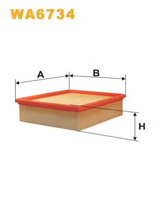 WIX FILTERS - WA6734 - Воздушный фильтр (Система подачи воздуха)