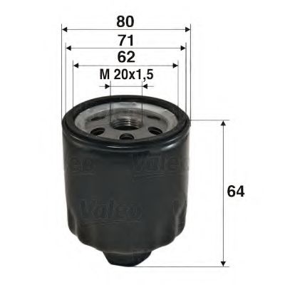 VALEO - 586003 - Масляный фильтр (Смазывание)