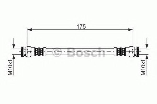 BOSCH - 1 987 476 012 - Тормозной шланг (Тормозная система)