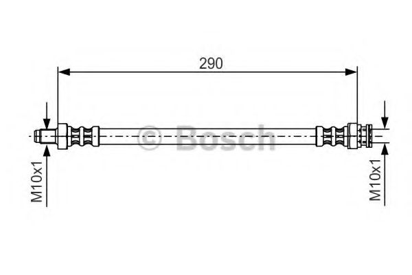 BOSCH - 1 987 476 688 - Тормозной шланг (Тормозная система)