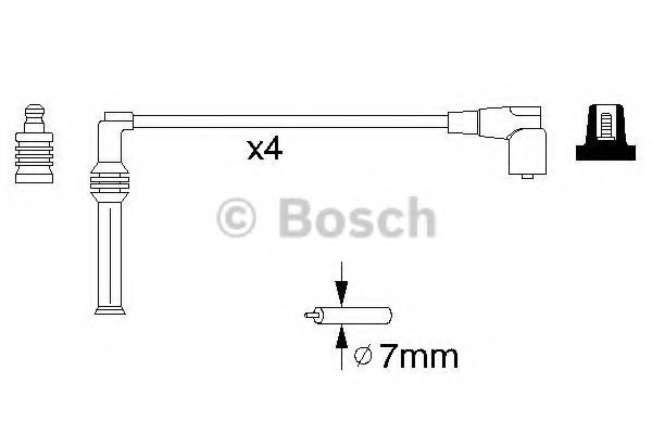 BOSCH - 0 986 356 778 - Комплект проводов зажигания (Система зажигания)