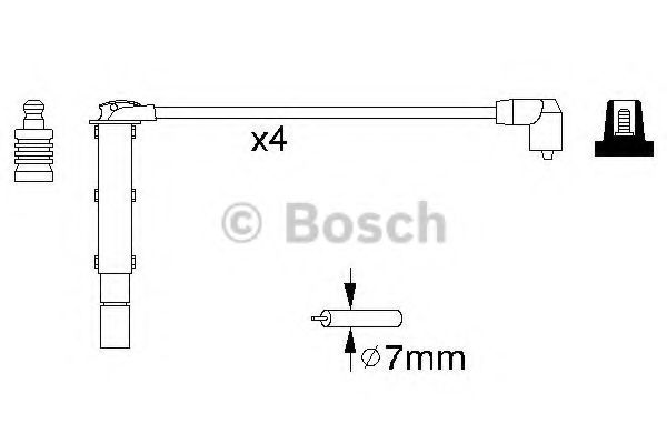 BOSCH - 0 986 356 787 - Комплект проводов зажигания (Система зажигания)