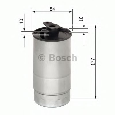 BOSCH - 0 450 906 451 - Топливный фильтр (Система подачи топлива)