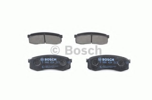 BOSCH - 0 986 424 313 - Комплект тормозных колодок, дисковый тормоз (Тормозная система)