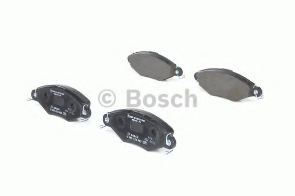 BOSCH - 0 986 424 453 - Комплект тормозных колодок, дисковый тормоз (Тормозная система)