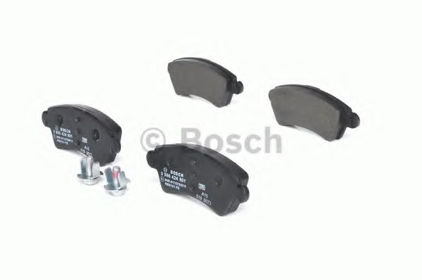 BOSCH - 0 986 424 801 - Комплект тормозных колодок, дисковый тормоз (Тормозная система)