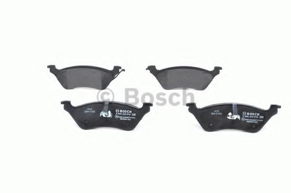 BOSCH - 0 986 424 816 - Комплект тормозных колодок, дисковый тормоз (Тормозная система)