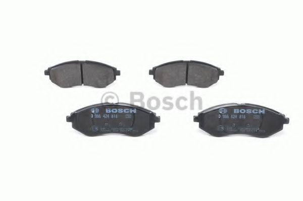 BOSCH - 0 986 424 818 - Комплект тормозных колодок, дисковый тормоз (Тормозная система)