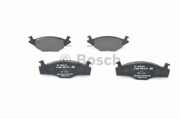 BOSCH - 0 986 468 873 - Комплект тормозных колодок, дисковый тормоз (Тормозная система)