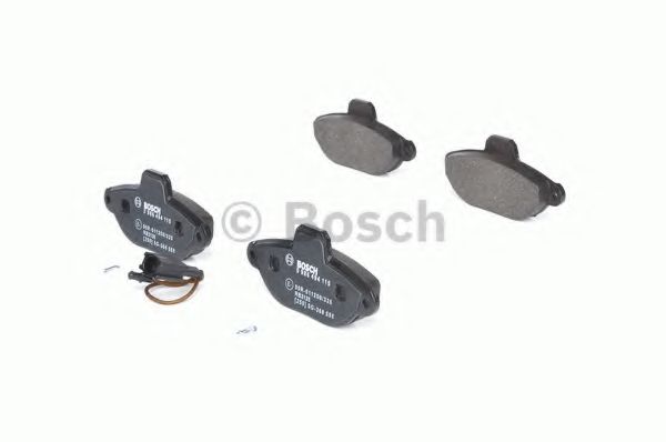 BOSCH - 0 986 494 115 - Комплект тормозных колодок, дисковый тормоз (Тормозная система)