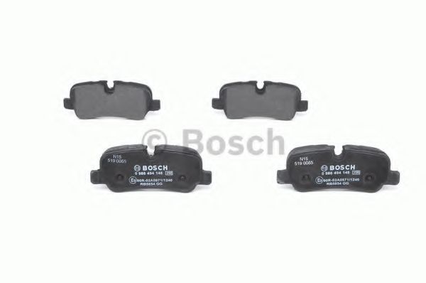 BOSCH - 0 986 494 148 - Комплект тормозных колодок, дисковый тормоз (Тормозная система)