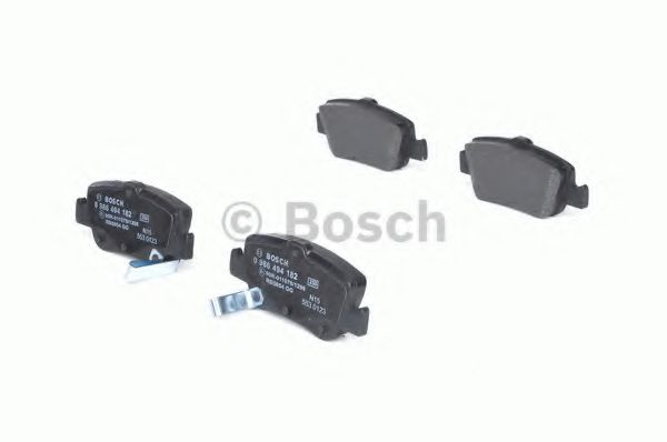 BOSCH - 0 986 494 182 - Комплект тормозных колодок, дисковый тормоз (Тормозная система)