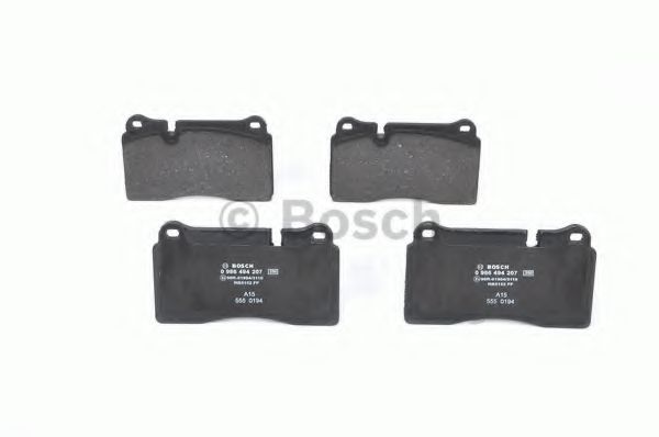 BOSCH - 0 986 494 207 - Комплект тормозных колодок, дисковый тормоз (Тормозная система)