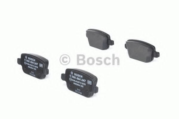 BOSCH - 0 986 494 247 - Комплект тормозных колодок, дисковый тормоз (Тормозная система)