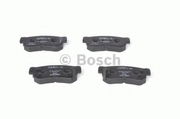 BOSCH - 0 986 494 417 - Комплект тормозных колодок, дисковый тормоз (Тормозная система)