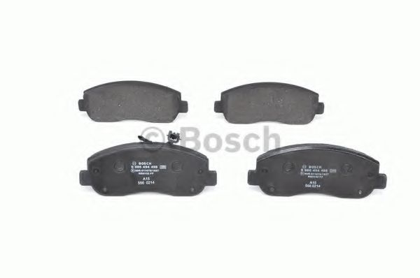 BOSCH - 0 986 494 498 - Комплект тормозных колодок, дисковый тормоз (Тормозная система)