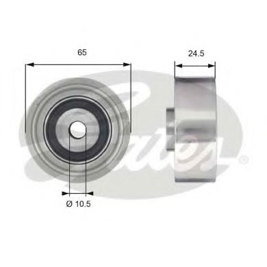 GATES - T42190 - Паразитный / Ведущий ролик, зубчатый ремень (Ременный привод)