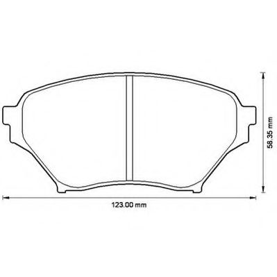 JURID - 572502J - Комплект тормозных колодок, дисковый тормоз (Тормозная система)