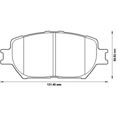 BENDIX - 572553B - Комплект тормозных колодок, дисковый тормоз